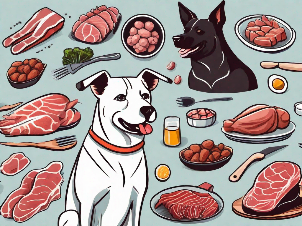 What types of meats are most suitable for a raw dog diet?