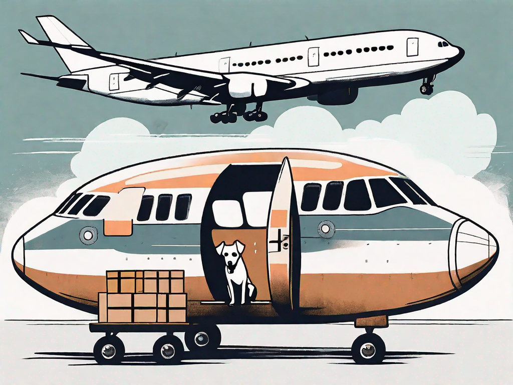 Which airlines allow dogs in the cabin versus the cargo hold?