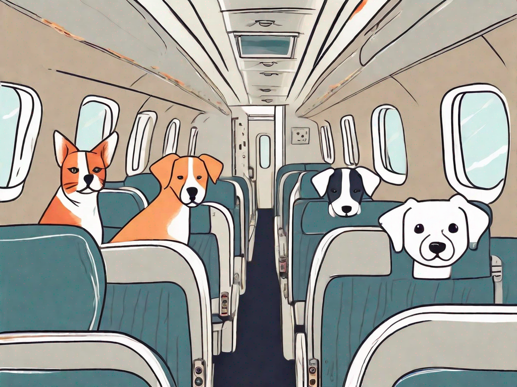 What are the temperature restrictions for pet travel on airlines?