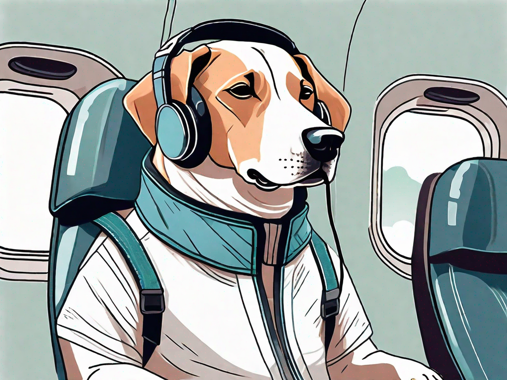 How can I prepare my dog for the noise and sensations of flying?