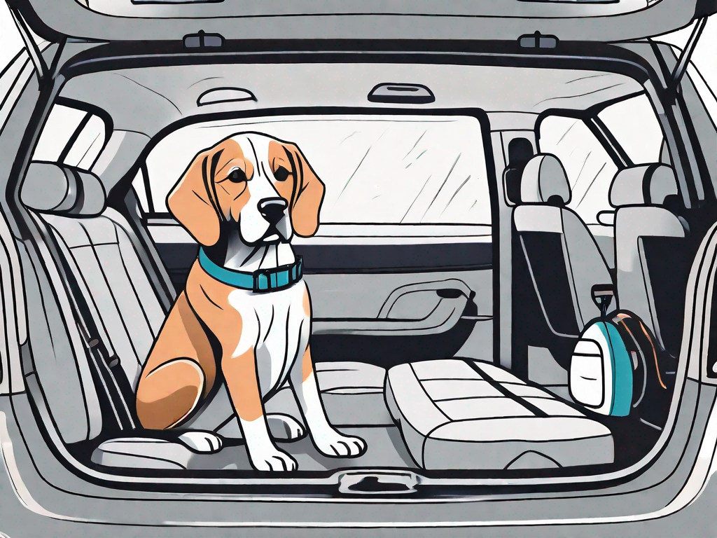 What are the best practices for traveling with my dog by car?