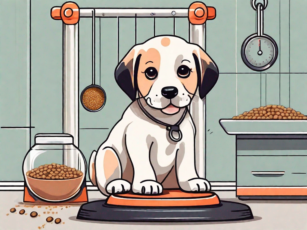 How can I ensure my puppy is gaining weight at a healthy rate?